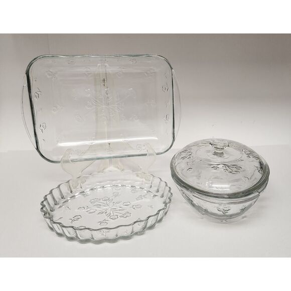 Anchor Hocking Toscany Collection Savannah 4 piece Oven Baking Glassware Set - Picture 4 of 11